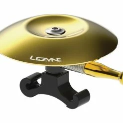 Lezyne Classic Shallow Brass Vélo Sonnette Laiton Polis